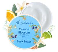 Di Palomo Orange Blossom & Honey Body Shea Butter 200ml | Luxurious Shea Butter Moisturiser & Lotion for Women | Hydrating Skincare & Body Cream