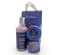 Di Palomo Tuscan Dreams Vegan Luxury Spa Collection. Bath Essence 300ml, Bath Bomb & Luxury Soap Bar. Lavender Gifts for Women, Birthday Gifts for Women, Pamper Gifts, Self Care & Spa Gift Set.