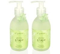 Di Palomo Vegan White Grape & Aloe Liquid Hand Soap 2 Pack - 2 X 240ml Bottle Antibacterial Moisturising Everyday Wash with Skin Care Benefits. Fragranced Vegan Paraben-free