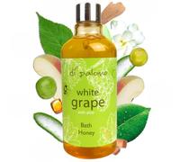 Di Palomo White Grape & Aloe Bath Honey 300ml. Bath Oil & Bubble Bath Blend. Shower Gel with Moisturising Skin Care. Luxury Body Wash Relaxation Gift for Women. Pamper Gifts for Her.