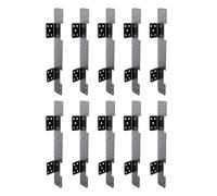 Di Per Longherone 10 Piece Heavy Duty Joist Connectors | Stairs Deck Suitable For Deck Garden Patio Backyard Basement Home Apartment Attic