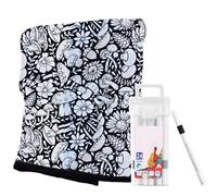 DI.Y Coloring Blanket, Color Your Own Fleece Throw, Creative Personalized Drawing Art Project for Adults Relaxation, Color Blanket Fuzzy Velvet Washable, Soft Cozys Bedroom Decor, 50x60 Inch (24 Pens)
