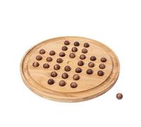 Dia 11inch Wooden Solitaire Board Game Set Professional Brain Game Durable