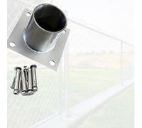 Dia 2.5 5 8 12 15 20 Cm Round Post Base, Stainless Steel Flange Anchor Base For Porch/Handrail/Railing/Fences/Mailboxes, Stability Post Anchor Base Bracket(4 X 5cm/1.62in)