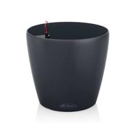 (Dia) 21Cm Slate Grey Plastic Self-Watering Planter With Water Level Indicator Lechuza Classico Color D21 H20 Cm