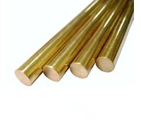 Dia 25mm Brass Rod Bars, 25x150mm Round Rods, ONE PACK Blank Scales Blade Length 150mm Solid Bar Stock Milled Bars For Brazing, Plumbing And Electrical Application