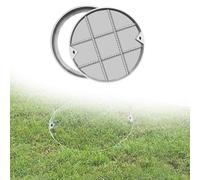 Dia 30 60 75 80 90 Cm Invisible Round Manhole Cover, Circular Hidden Manhole Lid For Basement/schools/city/sidewalks, Stainless Steel Invisible Round Well Cover(H 8cm/3in,DIA 83cm/33in)