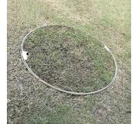 PEYNIR Dia 490mm Round Manhole Cover, Invisible Inspection Covers Outdoor 300mm Stainless Steel, Customizable Embedded Sewer Lid for Lawn Garden Yard School Parking Lot(D 350 mm)