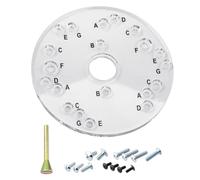 Dia 6-1/2" Router Base Plate with Letter-Marked Holes, Fits for Porter Cable, Bosch, Craftsman, Dewalt, Hitachi, Ryobi (71369)