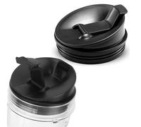Dia. 9.4cm Replacement Parts Lids Compatible with Nutri Ninja Blender, Top To-Go Spout Lid Suitable for Ninja 18oz /24oz /32oz Cups (2 Pack) (Flip Lid)