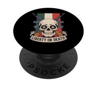 Dia de los Muertos Calavera - Liberty or Death Mexican PopSockets Adhesive PopGrip