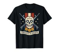 Dia de Los Muertos Calavera - Liberty or Death Vintage T-Shirt