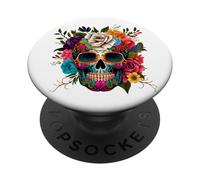 Dia De Los Muertos Costume Womens Day Of Dead Sugar Skull PopSockets Adhesive PopGrip