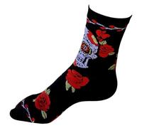 Dia De Los Muertos Day Of The Dead Sugar Skulls Tattoo Ladies Socks One Pair 4-8 UK