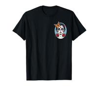 Dia de Los Muertos Floral Sugar Skull Gothic Day Of The Dead T-Shirt