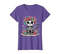 Dia de Los Muertos Funny Cat Sugar Skull Mexican Cats Lovers T-Shirt