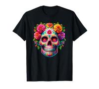 Dia De Los Muertos La Catrina Day of The Dead Sugar Skull T-Shirt