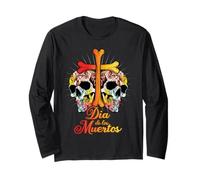 Dia De Los Muertos Mexican Party Souls Day Of Dead Halloween Long Sleeve T-Shirt