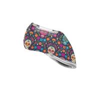 Dia De Los Muertos Mexican Sugar Skull Flower Golf Club Covers Sturdy Golf Iron Headcover Fit for Most Brands