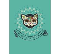 Dia de los Muertos Notebook - College Ruled: 200 Pages 8.5 x 11 Day Of The Dead Mexican Holiday Lined Writing Paper Cat Sugar Skull