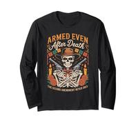Dia de Los Muertos - Pro Gun Mexican-American 2nd Amendment Long Sleeve T-Shirt