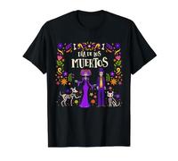 Dia De Los Muertos Skeleton Couple Mariachi Celebration Value Graphic T-Shirt, Men, Black, S