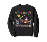 Dia De Los Muertos Skeleton Dancing Bones Funny Halloween Sweatshirt