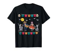 Dia De Los Muertos Skeleton Dancing Bones Funny Halloween T-Shirt