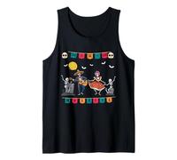 Dia De Los Muertos Skeleton Dancing Bones Funny Halloween Tank Top