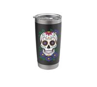 Día de Los Muertos Skull Roses Day The Dead Stainless Steel Insulated Tumbler