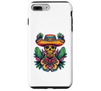 Dia de los Muertos Sugar Skull Sombrero Cactus Case for iPhone 7 Plus/8 Plus