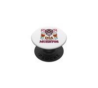 DIA DE LOS MUERTOS SUGAR SKULL WITH ROSES DAY OF THE DEAD PopSockets Adhesive PopGrip