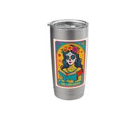Dia De Los Muertos Tarot Card Librarian La Lorona Stainless Steel Insulated Tumbler