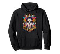 Dia de Muertos Mexican Woman face Sugar Skull Pullover Hoodie