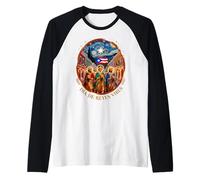 Día de Reyes Puerto Rico Street Scene Three Kings Day Raglan Baseball Tee
