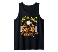Dia De Todos Los Santos All Saints Day Christian Faith Cross Tank Top