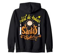 Dia De Todos Los Santos All Saints Day Christian Faith Cross Zip Hoodie