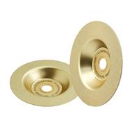 Dia115/125mm Diamond Cutting Grinding Cup Wheel Brazed Dekton Ceramic Tile Sanding Disc Porcelain Marble Cutter Plate(Dia 115mm,2Pcs)