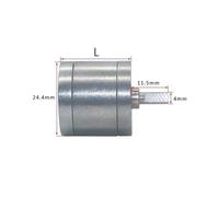 Dia25mm gear reducer 4mm shaft geared reductor speed spur gearbox case small gear reduction case gear reduction box JGA25 CZAOINCU(With 2.0,1 to 377 with 2.0)