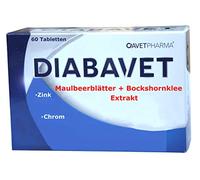 Diabavet, Mulberry Leaf Extract, 600 mg with Fenugorn, Clover Seed, Zinc, Chrome, 60 Tablets, Monthly Pack