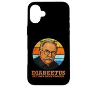 DIABEETUS Eat Your Damn Veggies Funny Sarcastic Parody Gift Case for iPhone 16 Plus