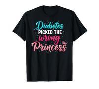 Diabete T1D Type1 Diabetes Picked The Wrong Princess Value Graphic T-Shirt