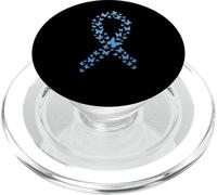 Diabetes Awareness Butterfly Ribbon In November We Wear Blue PopSockets PopGrip for MagSafe