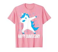 Diabetes Awareness Happy Diaversary Unicorn Cute Type One In T-Shirt
