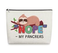 Diabetes Awareness Makeup Bag for Women Diabetes Support Cosmetic Bags