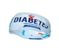 Diabetes Awareness Month Blue Ribbon Headbands Sports Sweatband Athletic Exercise Bands Turban Hair Head For Men Women Yoga Fitness