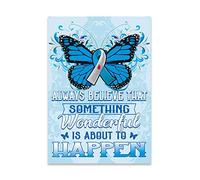 Diabetes Awareness Something Wonderful Is About To Happen Wall Decor Poster Metal Sign 8X12 Inches