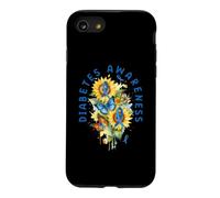 Diabetes Awareness Sunflower Type 1 T2D Diabetic Survivor Case for iPhone SE (2020) / 7/8
