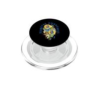 Diabetes Awareness Sunflower Type 1 T2D Diabetic Survivor PopSockets PopGrip for MagSafe
