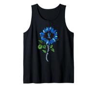 Diabetes Awareness Sunflower Type 1 T2D Diabetic Survivor Tank Top